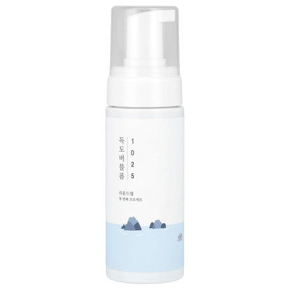 1025 Dokdo Bubble Foam Cleanser, Gentle Face Wash for Sensitive Skin, Low Ph 5.5, Hydrating Korean Skincare, Soothing Panthenol & Deep Sea Water, Hypoallergenic, Fragrance-Free (5.07 Fl Oz)