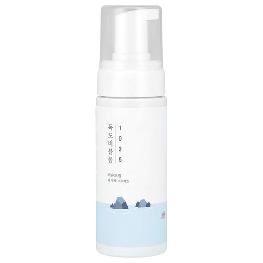 1025 Dokdo Bubble Foam Cleanser, Gentle Face Wash for Sensitive Skin, Low Ph 5.5, Hydrating Korean Skincare, Soothing Panthenol & Deep Sea Water, Hypoallergenic, Fragrance-Free (5.07 Fl Oz)