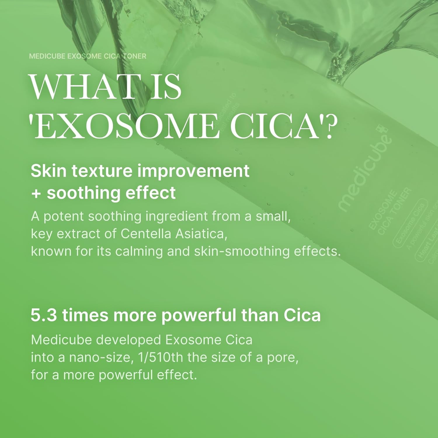 Exosome Cica Toner | Daily Soothing Toner with Exosome Cica, Heartleaf, Tea Tree, 12 Kinds of Cica | Low Irritation, Sebum Care Korean Skin Care, for Stressed Skin (210Ml / 7.10 Fl.Oz.)