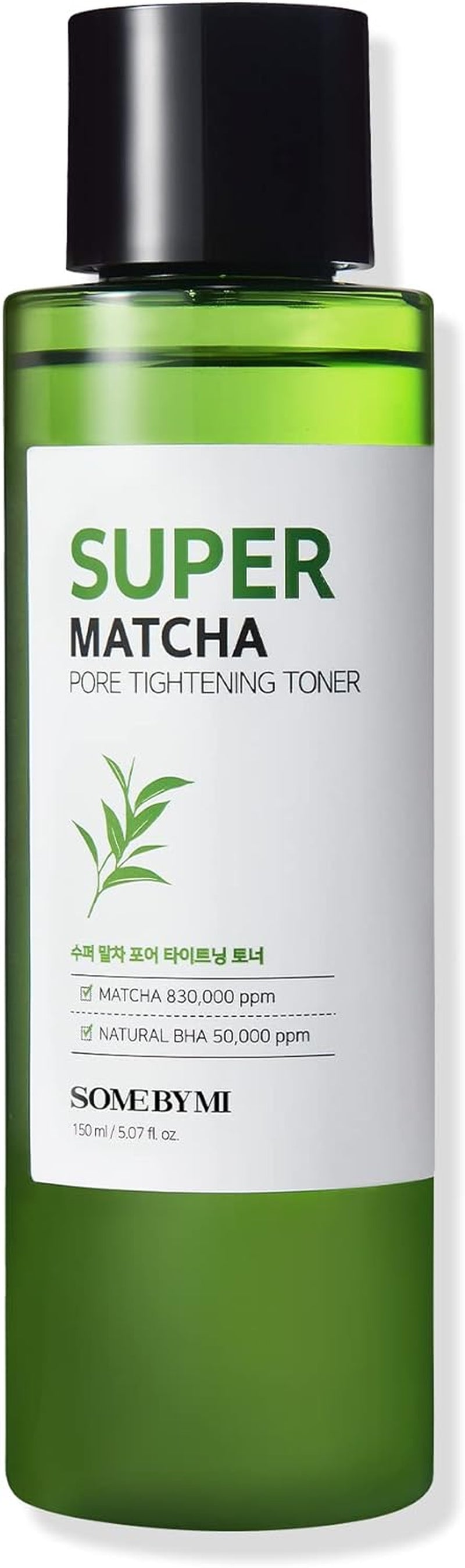 Super Matcha Pore Tightening Toner - 5.07Oz, 150Ml - Made from Matcha Extracts for Sensitive Skin - Skin Moisturizing and Purifying - Blackheads, Sebum and Pore Care - Korean Skin Care