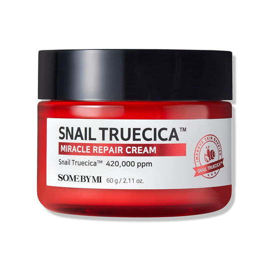 Snail Truecica Miracle Repair Cream - 2.02Oz, 60Ml - Made from Snail Mucin for Sensitive Skin - Daily Repair Face Moisturizer for Acne Marks and Strengthen Skin Barrier - Korean Skin Care