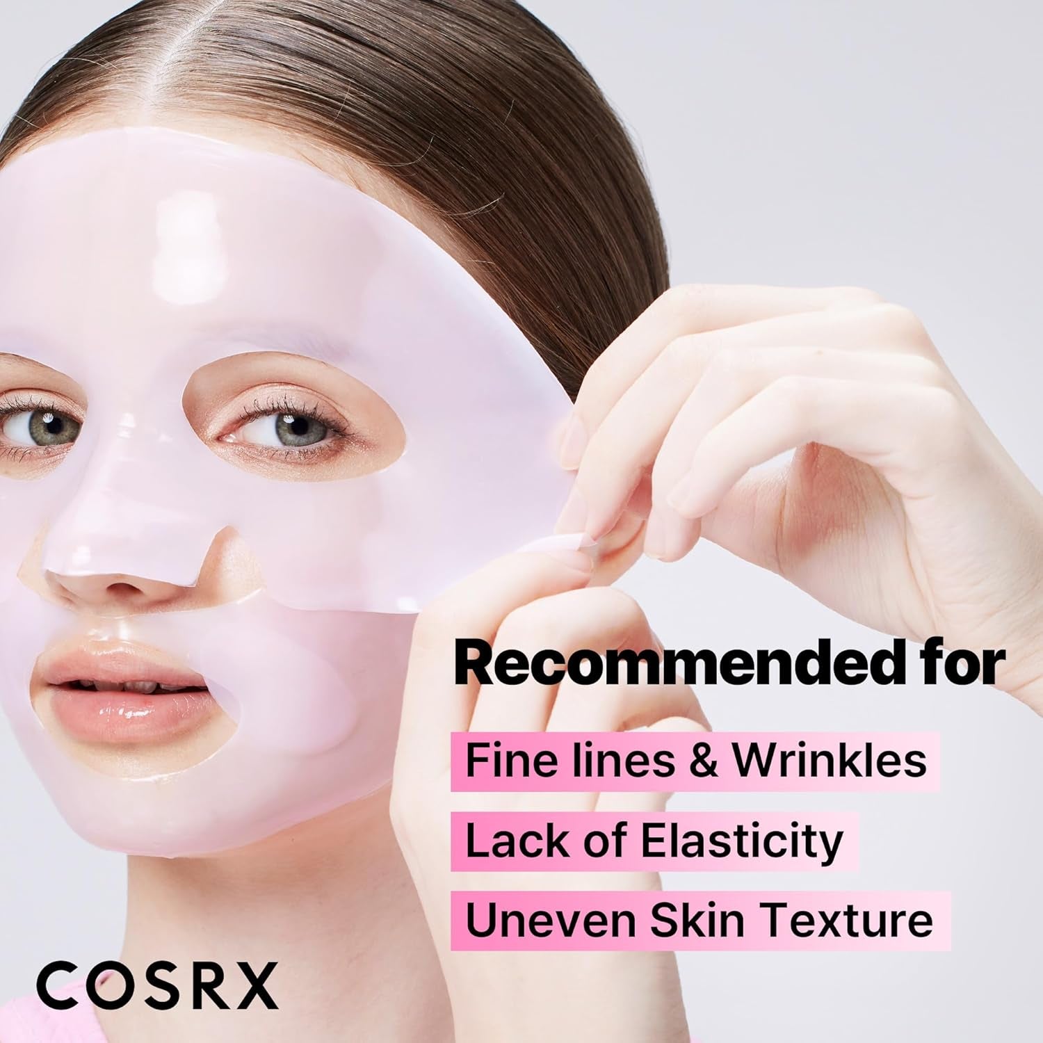 the Peptide Collagen Lifting Glow Hydrogel Face Masks Skincare 3 EA, Collagen Face Mask, Travel Essentials, Overnight Face Mask, Korean Skincare