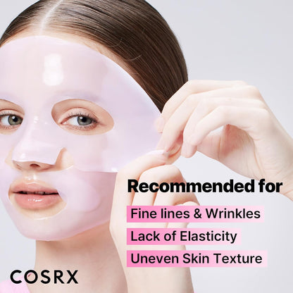 the Peptide Collagen Lifting Glow Hydrogel Face Masks Skincare 3 EA, Collagen Face Mask, Travel Essentials, Overnight Face Mask, Korean Skincare