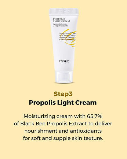 Honey Glow Kit, Korean Skin Care Set with Propolis Facial Toner, Serum, & Cream, Mini Travel Essentials, Deep Moisture, Hydration, Nourishment, Travel Size Gift Set, Korean Skin Care