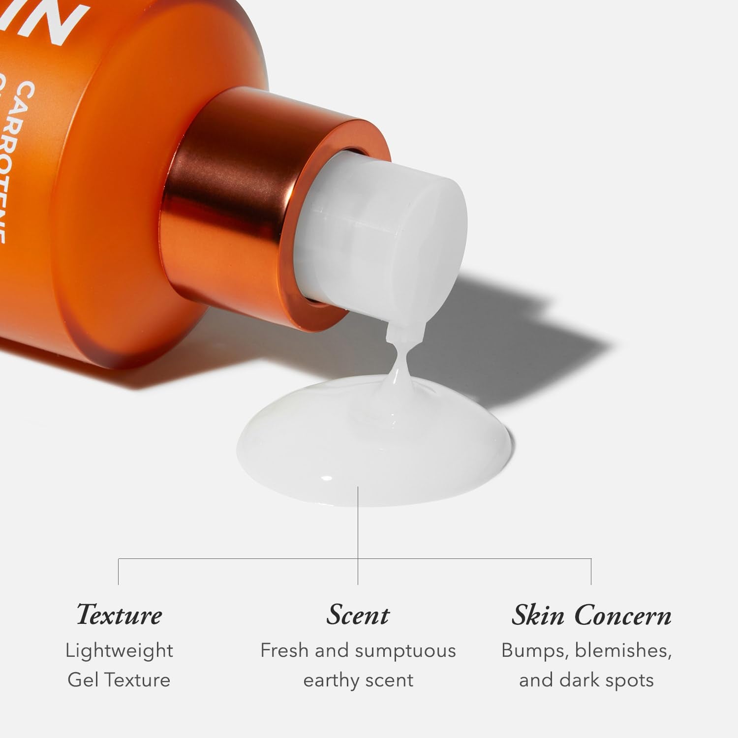 Carrotene Clarifying Facial Serum | Vegan, Non-Comedogenic | Blemish Clear, Dark Spot Corrector | Korea Skincare | Oily Skin, Sensitive Skin, Bumpy Skin | 1.25 Fl.Oz