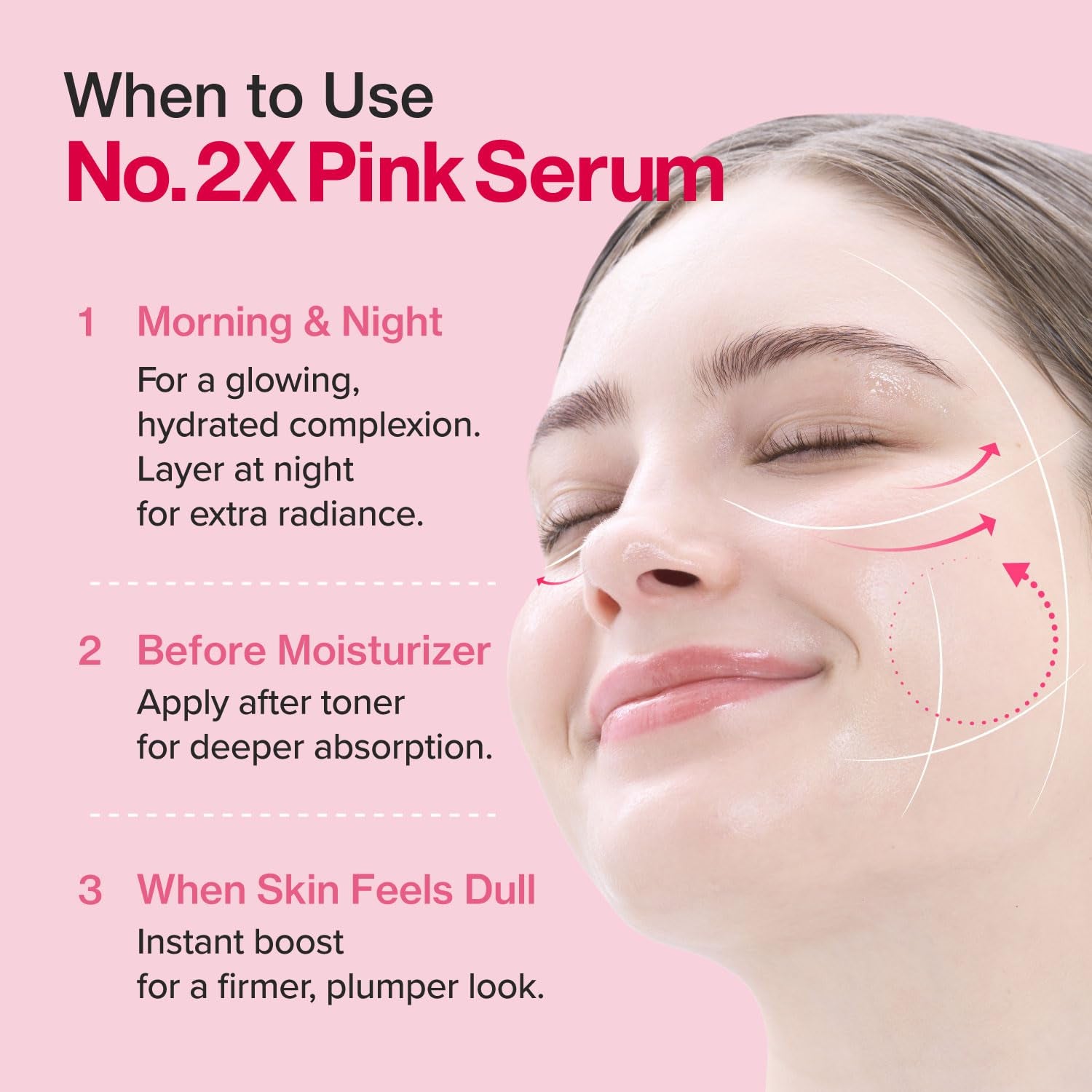 No.2X Serum | Rose PDRN Collagen 2X Plumping Serum | Glowing, Hydrating, Firming, Korean Skincare | Collagen, Peptides, PDRN | for Dry, Combination Skin | 1.01 Fl.Oz.