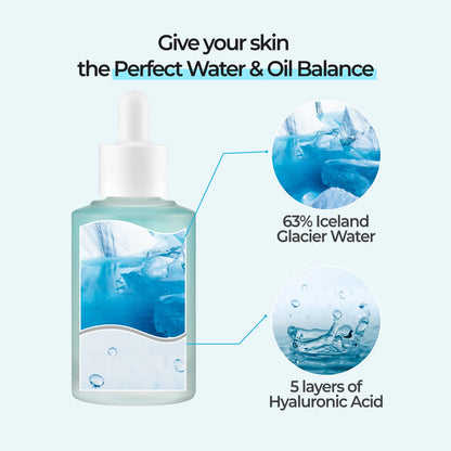 No.6 Serum | Deep Sleep Mask Serum | Iceland Glacier Water for Instant and Long-Lasting Hydration with Hyaluronic Acid & Niacinamide | Korean Skincare for Dry Skin | 1.69 Fl. Oz.