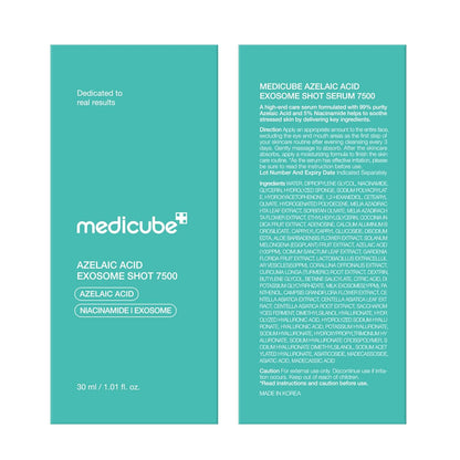 Azelaic Acid Exosome Shot Serum 7500 – Deep Hydration for Smooth, Even Skin Texture | Use for after Spot Care, with Azelaic Acid, Niacinamide | Korean Skincare, 30Ml / 1.01 Fl.Oz