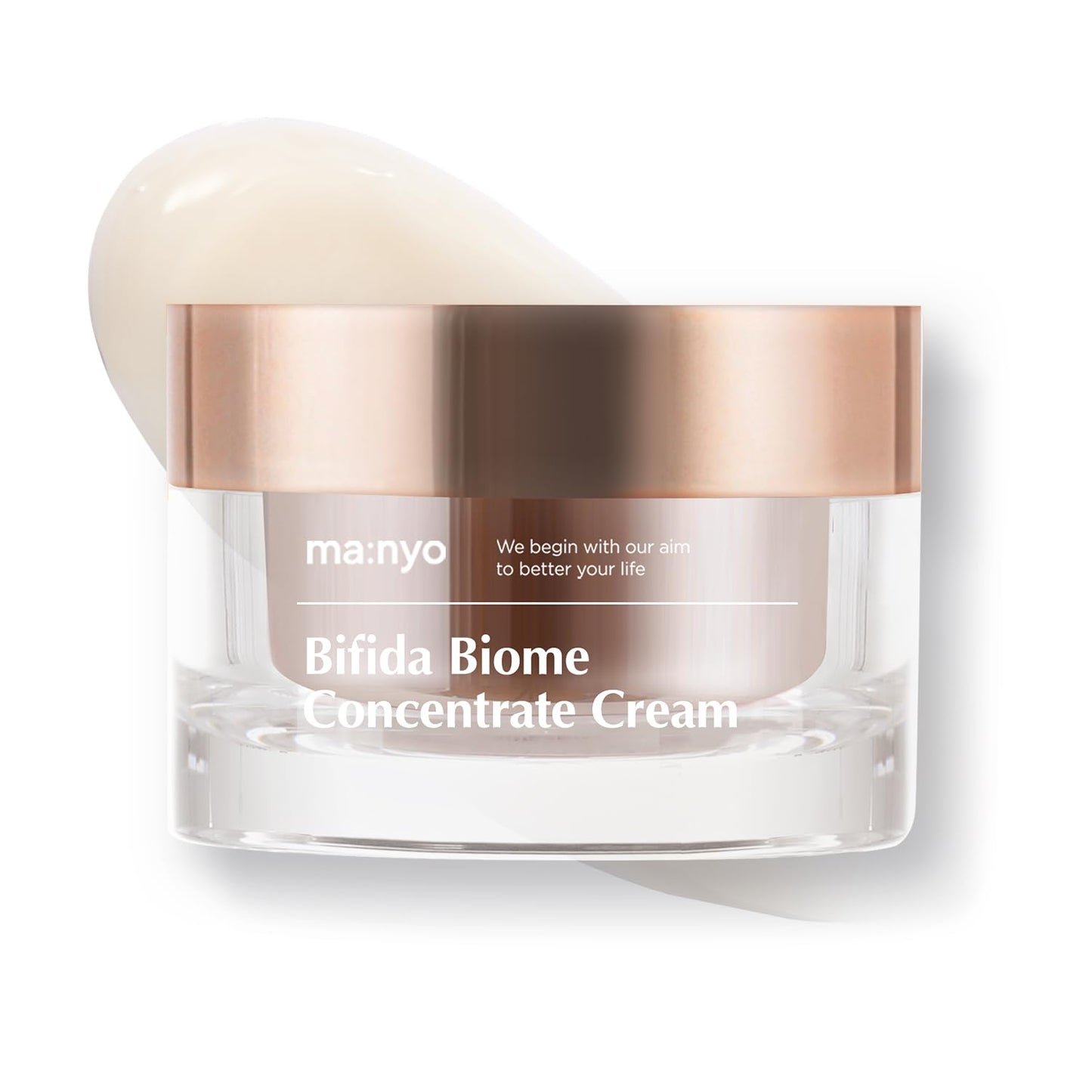 Bifida Biome Concentrate Cream Facial Moisturizing Cream with Hyaluronic Acid, Ceramide, for Women Skin Care, Natural Korean Skin Care 1.69 Fl Oz (50Ml)