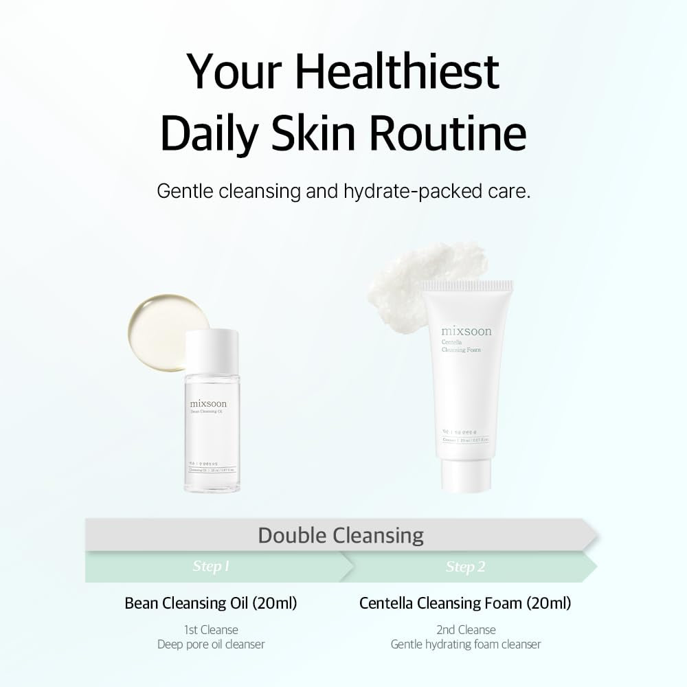 Pure Glow Essentials Set, 5-Step Skincare Kit, Gentle & Hydrating, for All Skin Types, 5 Items Korean Glass Skin Care 29.57 Fl. Oz.