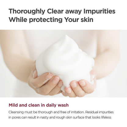 Vitamin C Soda Foam Cleanser | Deep Pore Cleansing Face Wash | Gentle and Non-Irritating | Korean Skincare for Men and Women, 5.0 Fl Oz (150Ml)
