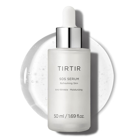 SOS Serum - Radiant Glow Boosting Face Serum - Plumping, anti Aging, Hydrating - Visibly Smooth and Glowy Skin - Fragrance Free for All Skin Types, 1.69 Fl.Oz.