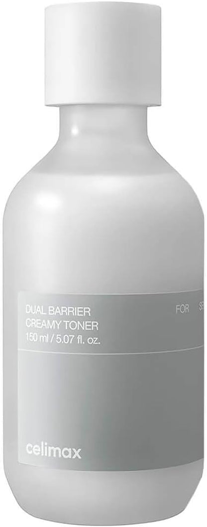 Dual Barrier Creamy Toner | with Ceramides, Peptide, Oil & Alcohol Free, Facial Astringent, Hydrating, Calming, Soothing, Non Irritating,150Ml
