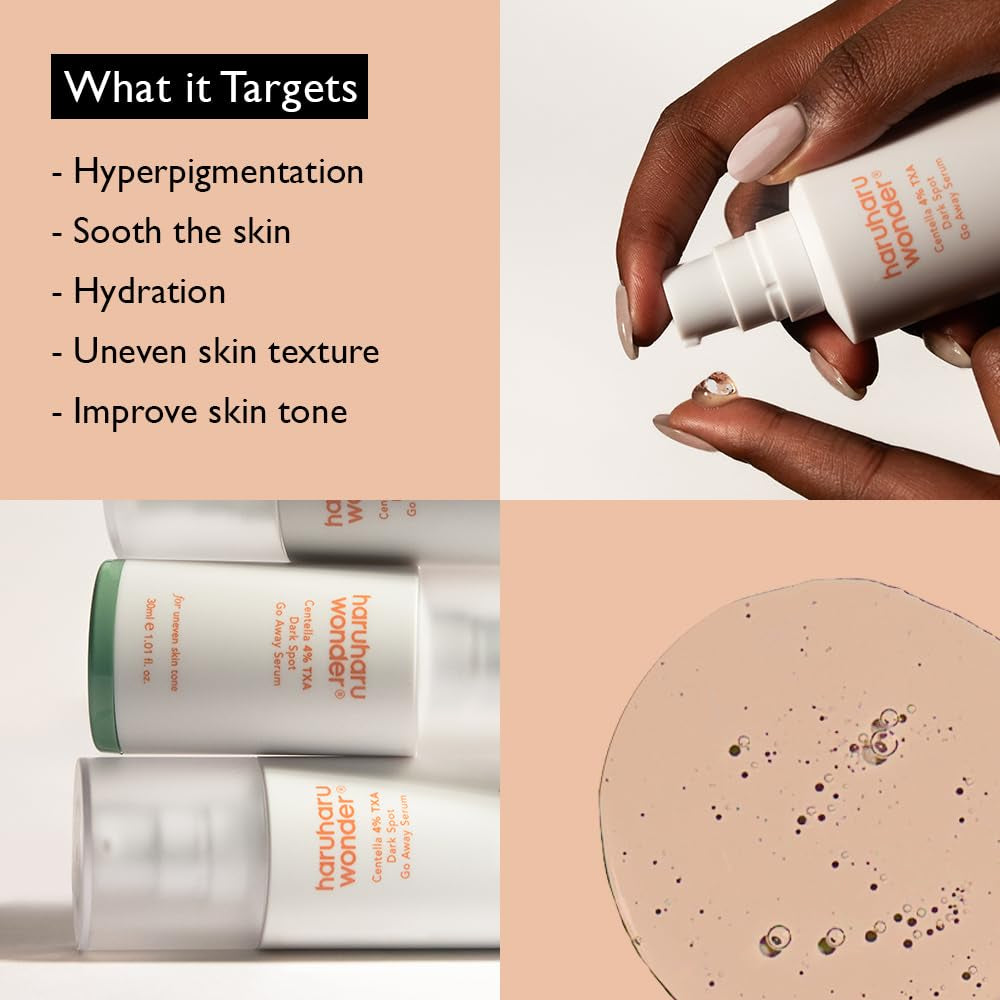 Wonder 4% TXA Gel Serum, 1.01 Fl. Oz, Niacinamide, Tranexamic Acid, Vitamin C & Centella, Korean Skincare