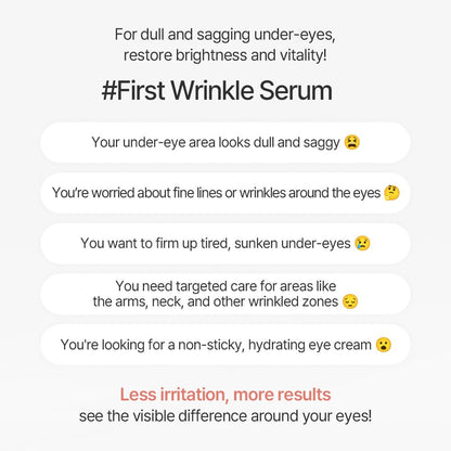 PDRN Collagen Eye Serum 0.68 Fl. Oz / 20Ml under Cream for Eye Bags Peptide Hydrating Lightweight Dropper Korean Glass Skin Care