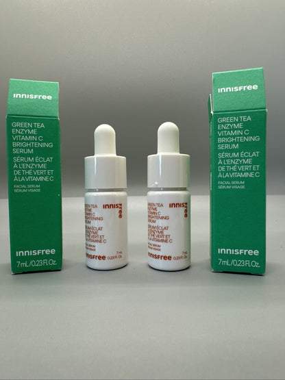 {E2} 2X Innisfree Green Tea Enzyme Vitamin C Brightening Serum 7Ml/0.23Floz.