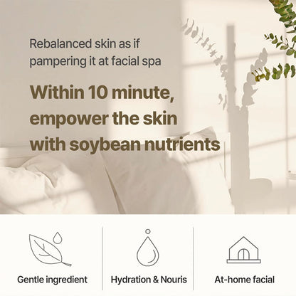 Soybean Milk Pad 10Ea Milky Texture Sheet Pad for Sensitive Skin Nourishing Moisturizer Korean Glass Skin Care