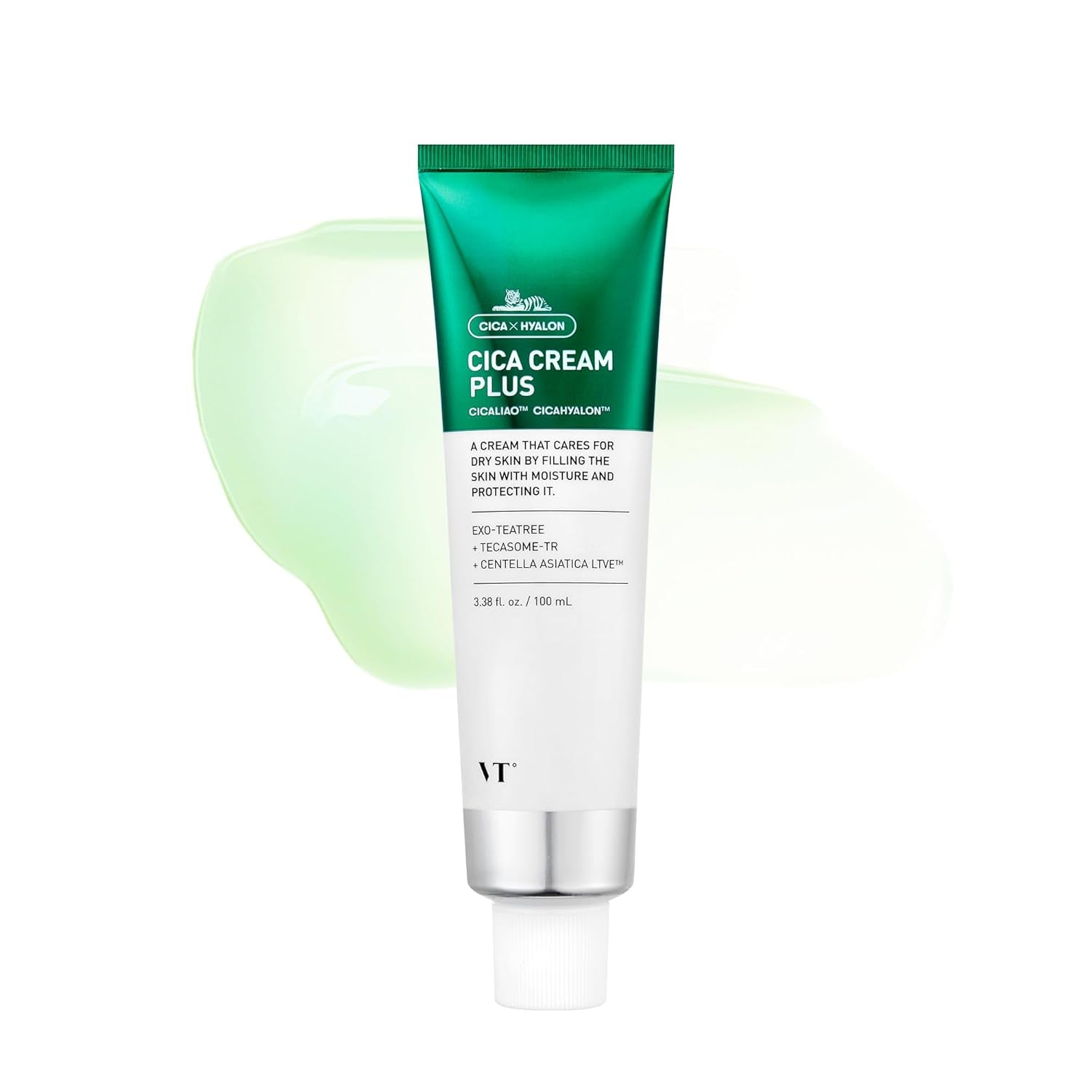 Cica Cream Plus, Hydrating & Calming Face Moisturizer with Centella Asiatica, Lightweight Soothing Cream for Acne, Oily, Dry and Sensitive Skin, Korean Skincare for Acne Prone Skin