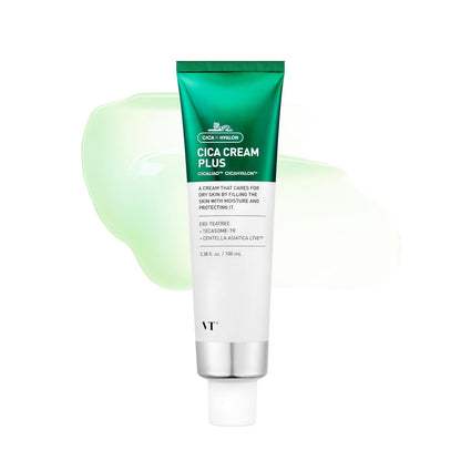 Cica Cream Plus, Hydrating & Calming Face Moisturizer with Centella Asiatica, Lightweight Soothing Cream for Acne, Oily, Dry and Sensitive Skin, Korean Skincare for Acne Prone Skin
