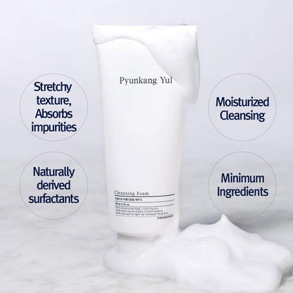 Cleansing Foam - Korean Facial Wash for All Skin Types - Zero-Irritation Face Washer Extracted from Coconut - Moisturized Skin & Creating Moisture Barrier after Cleansing - 5.1 Fl. Oz