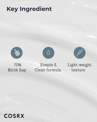 Oil Free Lotion with Birch Sap, Daily Acne Facial Moisturizer, Hydrating Moisturizer for All Skin Types, Korean Skin Care, Paraben Free, 3.38 Fl.Oz / 100Ml