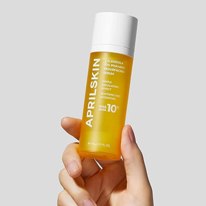 Calendula10% PHA+AHA Resurfacing Serum | Vegan, Cruelty-Free | Dry, Sensitive, Acne-Prone Skin
