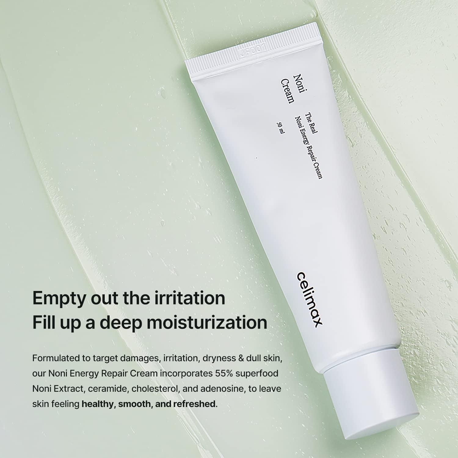 the Real Noni Energy Repair Cream | with Ceramide, Moisturizing, Soothing, Hydrating, anti Aging, Brightening, for Wrinkle & Fine Line, for Sensitive Dry Oily Skin, 50Ml