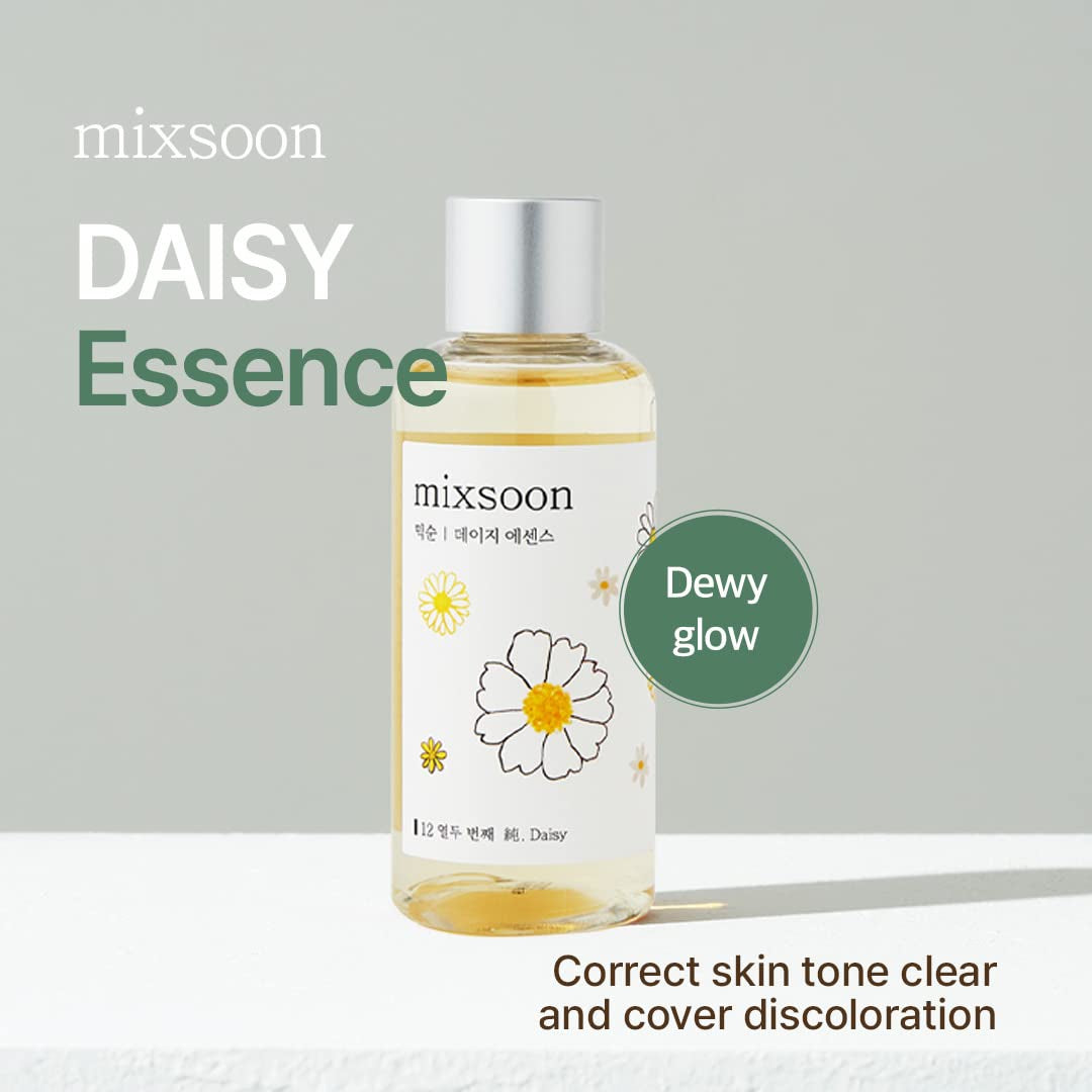 Daisy Essence 3.38 Fl Oz / 100Ml Revitalizing Glow Skin for Skin Lightweight Korean Glass Skin Care
