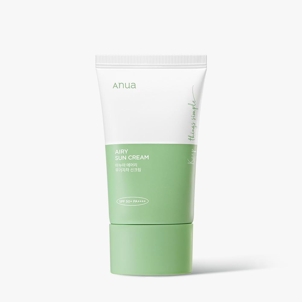Airy Sun Cream Spf 50+, 50Ml, 1.69Oz | NO Residue, MOISTURE