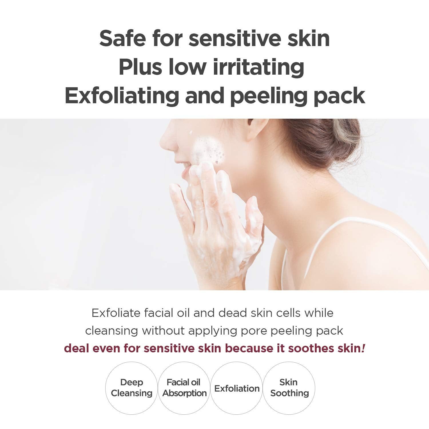 Vitamin C Soda Foam Cleanser | Deep Pore Cleansing Face Wash | Gentle and Non-Irritating | Korean Skincare for Men and Women, 5.0 Fl Oz (150Ml)