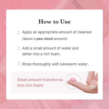 PDRN Marshmallow Whip Cleanser | Face Wash, Cleansing Foam for Pore Care & Uneven Skin Tone | Gentle Daily Deep Cleansing | Hydrating and Nourishing Facial Cleanser | Korean Skincare