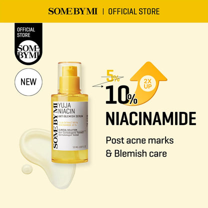 Yuja Niacin anti Blemish Serum – 1.69Oz, 50Ml – Korean 10% Niacinamide & Vitamin C Serum to Brighten Dull-Looking Skin – Dark Spot Remover for Pigmentation & Melasma – Korean Skin Care