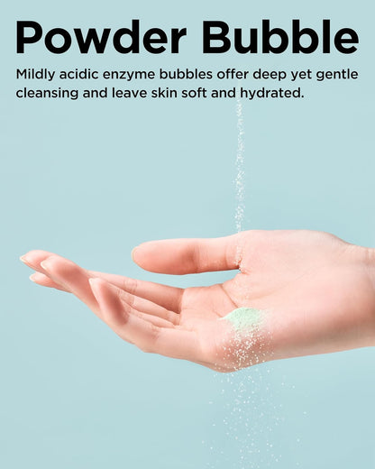 Cica Calming Powder Wash – Korean Enzyme Face Cleanser with Cica, Tea Tree & Papain – Hypoallergenic Low Ph Powder Cleanser for Sensitive Skin, Pore Purifying & Exfoliating,. 1.69 Oz.