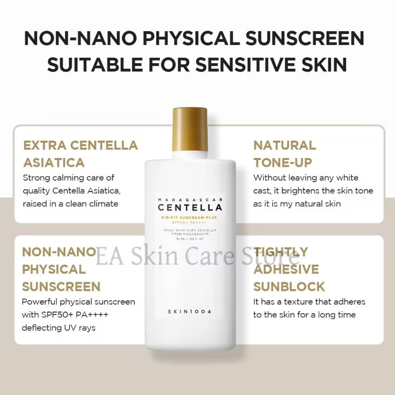SKIN1004 Sunscreen Spf 50 Korean Madagascar Centella Skin Care Original Protector Solar Facial Crème Solaire Sun Screen Cream