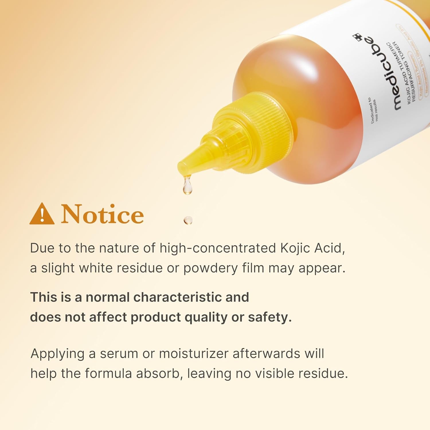 Kojic Acid Turmeric Smoothing Toner for Face & Body | Lightweight Toner for Balancing Uneven Skin Tone & Texture | Niacinamide, Glycolic Acid for Clear Glass Skin | 8.45 Fl.Oz
