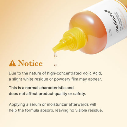 Kojic Acid Turmeric Smoothing Toner for Face & Body | Lightweight Toner for Balancing Uneven Skin Tone & Texture | Niacinamide, Glycolic Acid for Clear Glass Skin | 8.45 Fl.Oz