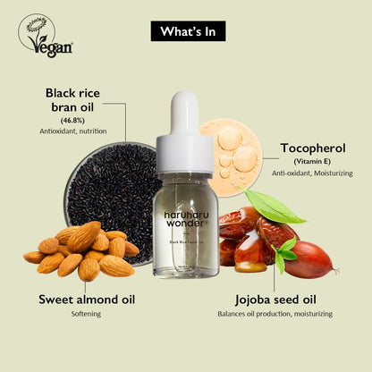 Wonder Black Rice Facial Oil (10Ml) | Vegan, Crurelty Free, Ewg-Green…