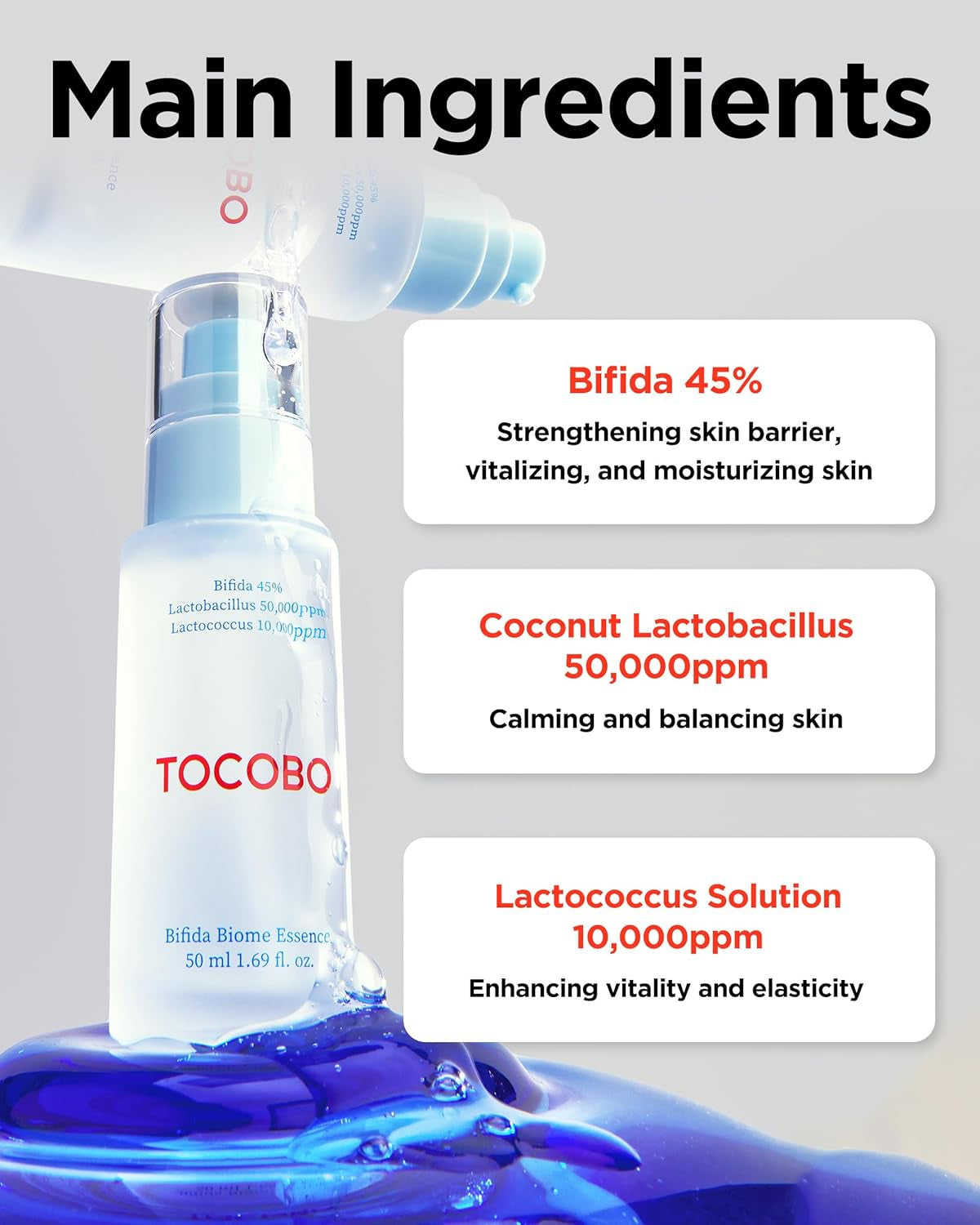Bifida Biome Essence 1.69 Fl Oz / 50Ml | All in One, Skin Repair Serum, Skin Barrier Essence | Natural Ingredients, Vegan Essence, Cruelty Free, Korean Vegan Essence