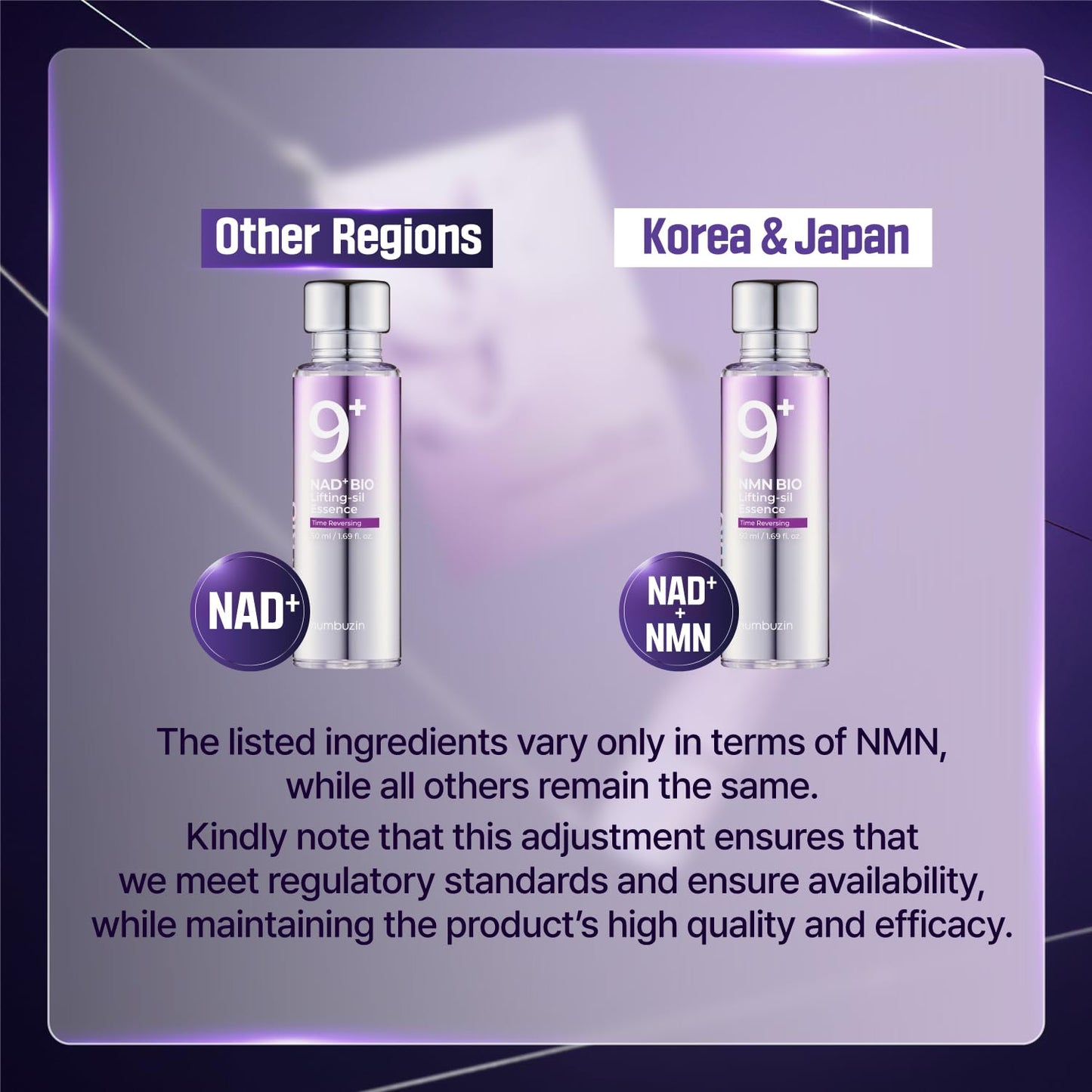 No.9 Essence | NAD+ BIO Lifting-Sil Essence | Lifting, Firming, Wrinkles, Fine Lines, Elasticity | Peptides, NAD+ | Serum for Aging, Dull Skin | 1.69 Fl. Oz.