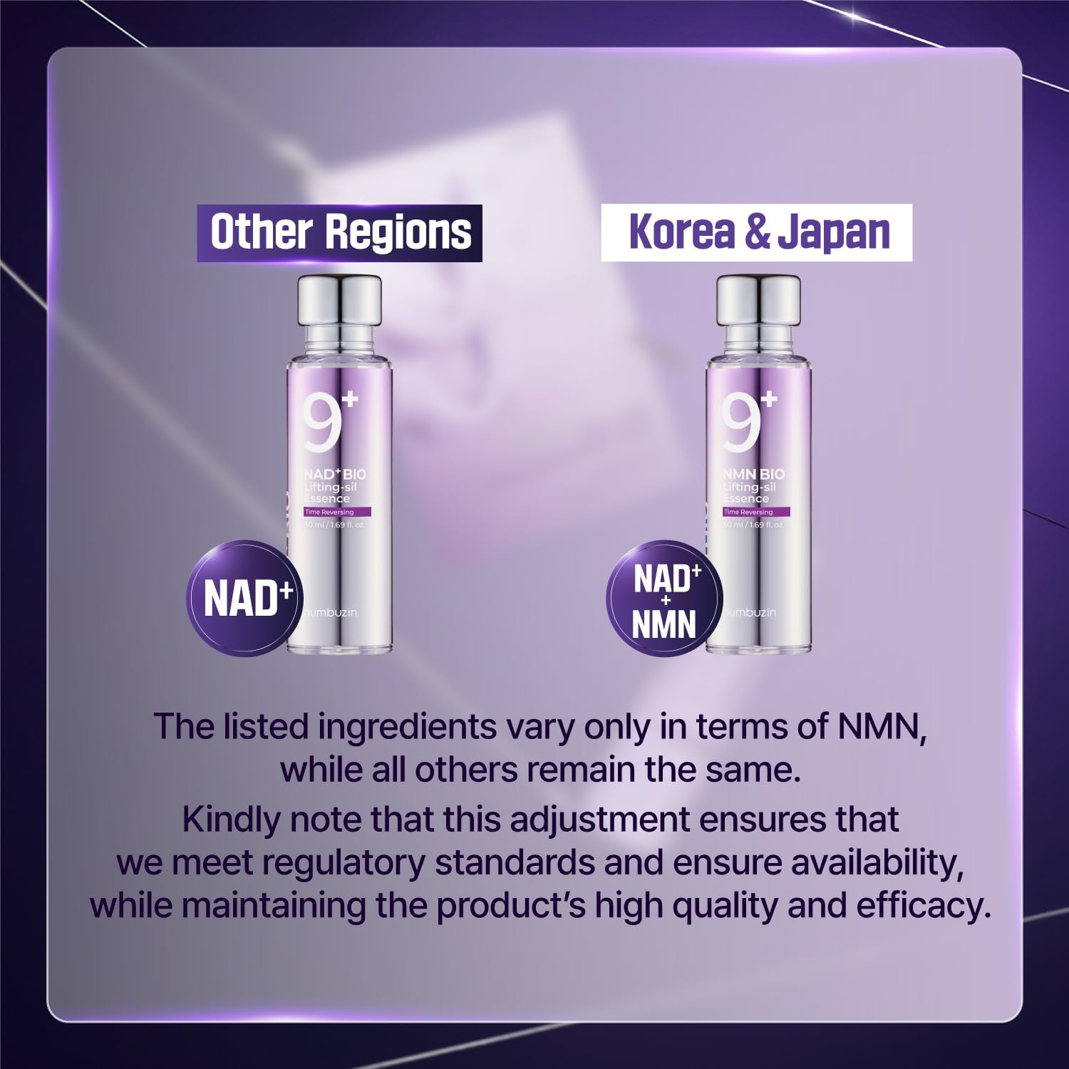 No.9 Essence | NAD+ BIO Lifting-Sil Essence | Lifting, Firming, Wrinkles, Fine Lines, Elasticity | Peptides, NAD+ | Serum for Aging, Dull Skin | 1.69 Fl. Oz.