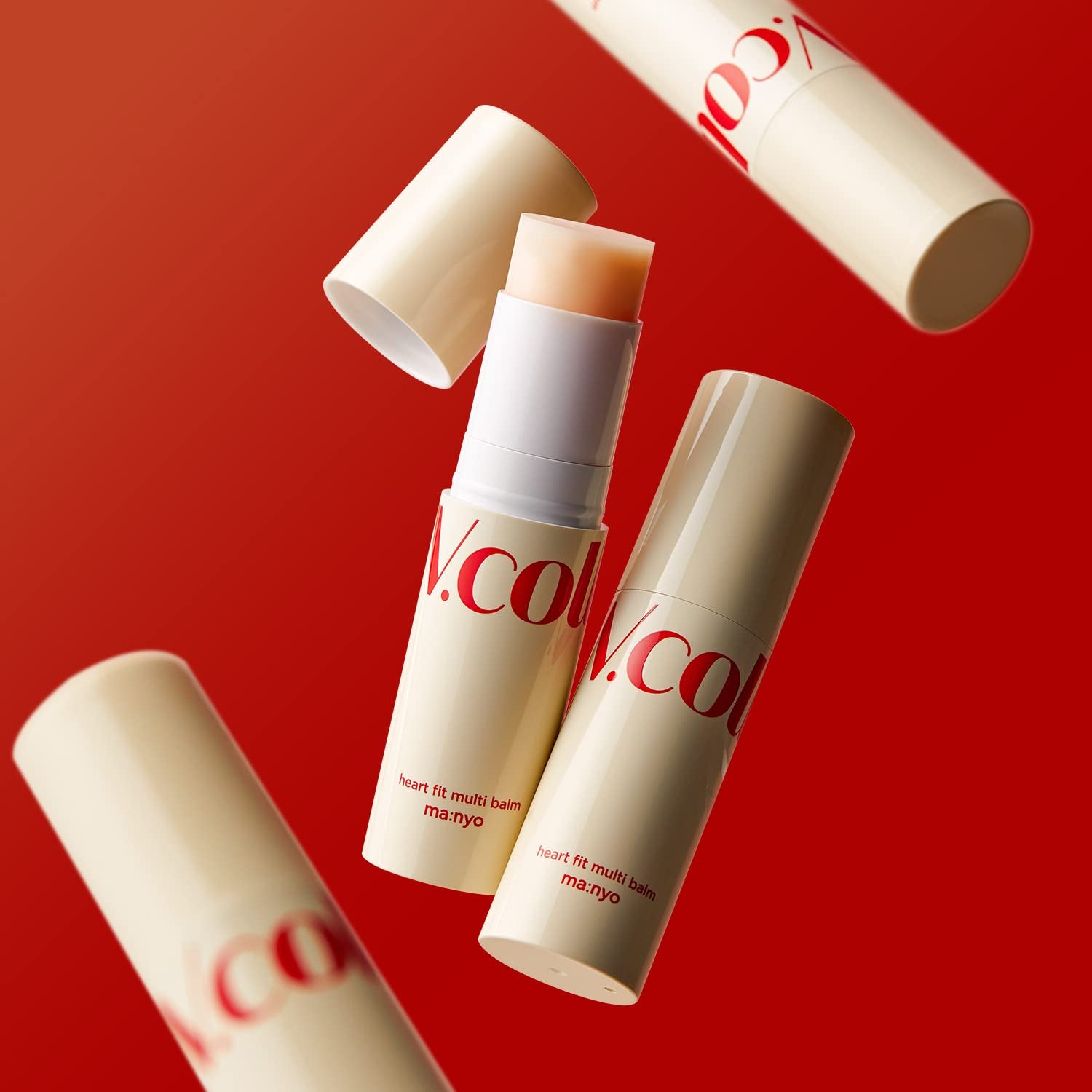 V.Collagen Heart Fit Multi Balm (10G/0.35Oz) - Moisturizing, Face, Neck and Eye Wrinkle Care & Brightening