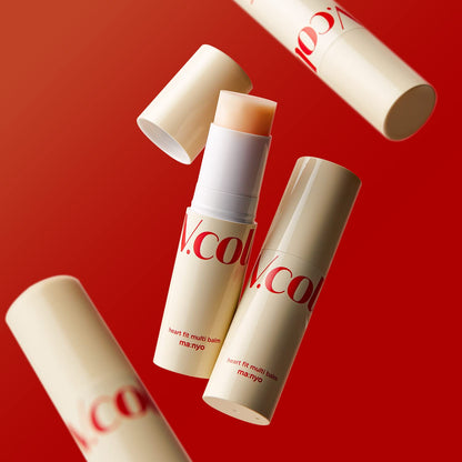V.Collagen Heart Fit Multi Balm (10G/0.35Oz) - Moisturizing, Face, Neck and Eye Wrinkle Care & Brightening