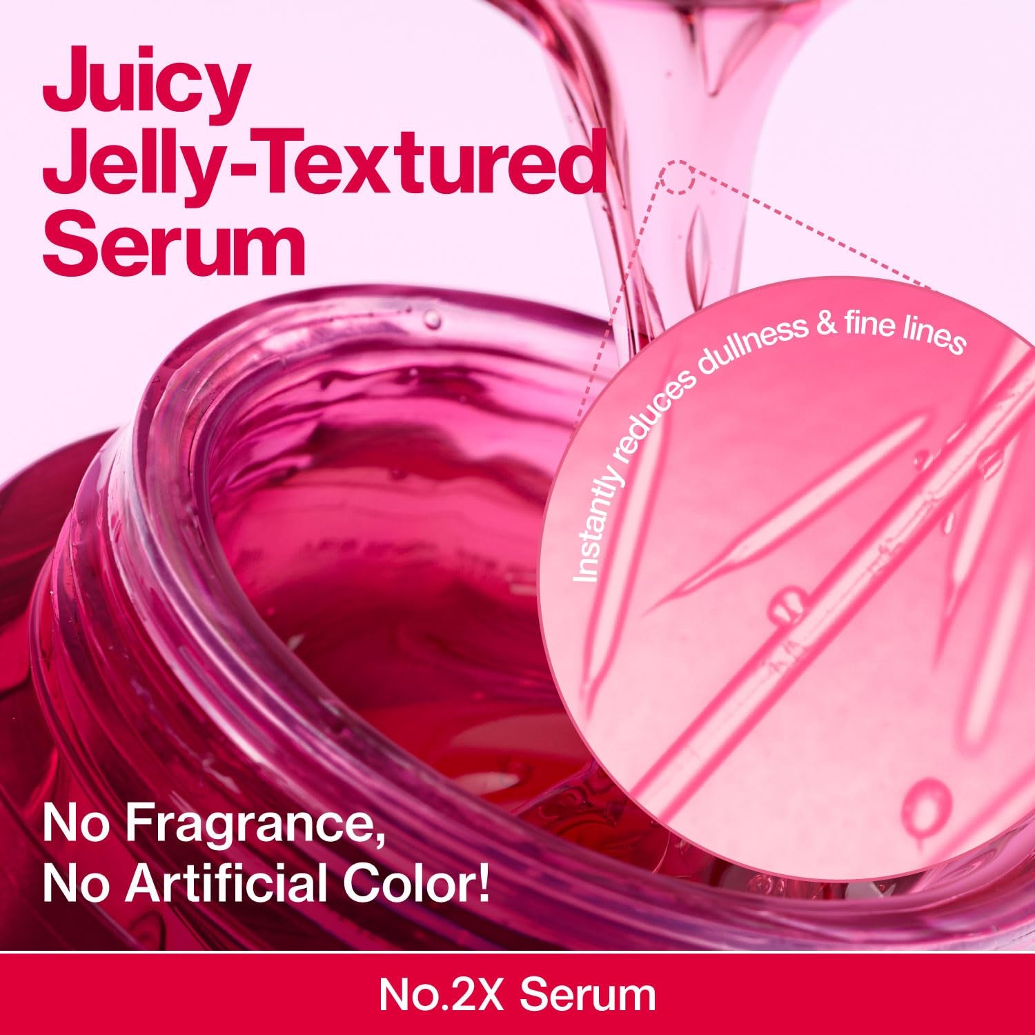 No.2X Serum | Rose PDRN Collagen 2X Plumping Serum | Glowing, Hydrating, Firming, Korean Skincare | Collagen, Peptides, PDRN | for Dry, Combination Skin | 1.01 Fl.Oz.