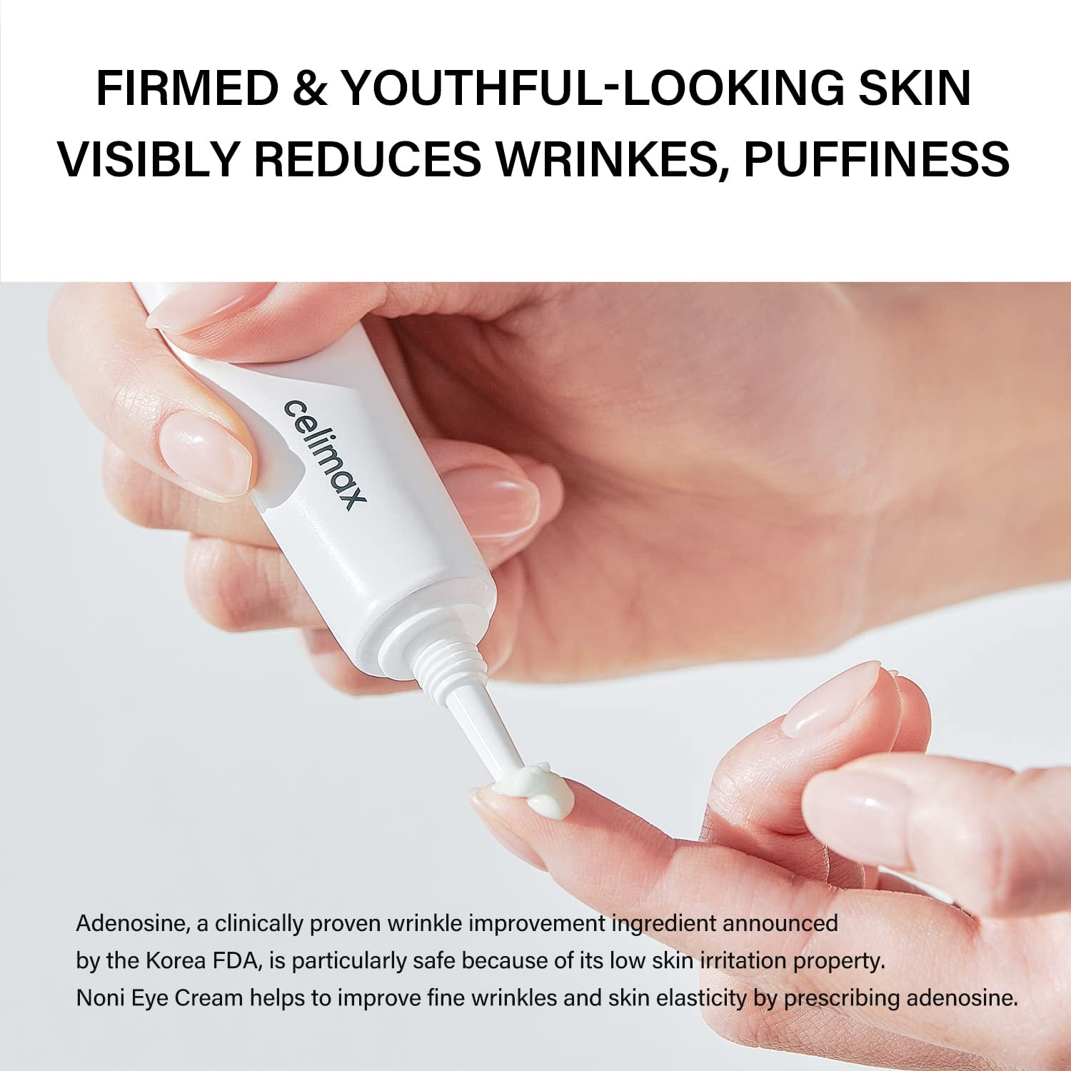 Real Noni Eye Cream | with Noni Extract & Bakuchiol (Retinol), anti Aging, for Wrinkle, Crows Feet & under Eye, Dark Circles, Brightening, Hydrating, Sensitive for Skin, 20Ml