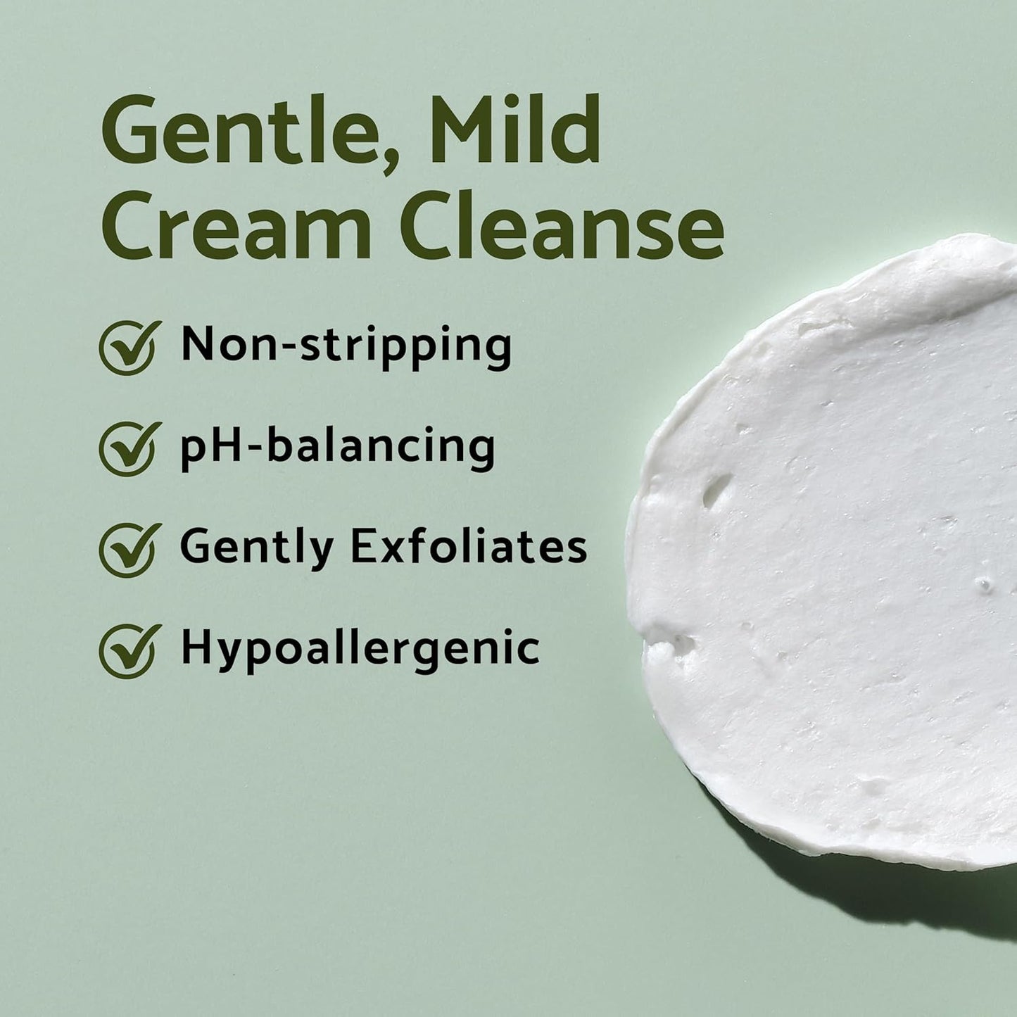 Centella Mild Facial Foaming Cleanser - Non-Stripping Sub-Acid W/Centella Asiatica 49% Moisturizing Ph Balancing for Oily Dry Senstivie Acne-Prone Skin Vegan Korean Skincare