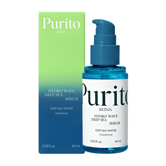 Hydro Wave Deep Sea Serum, 60 Ml / 2.02 Fl. Oz., Hydrating Face Serum, Lightweight & Non-Greasy, Skin Moisture Boost, Korean Skincare, for Sensitive Skin, Hyaluronic Acid & Deep Sea Water