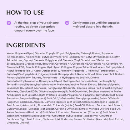 Bakuchiol Plumping Capsule Cream – Retinol Alternative Moisturizer for Firming and Pore Care with 99% Pure Bakuchiol, 5 Types of Collagen & Ceramide Complex, 1.69 Fl.Oz / 50Ml