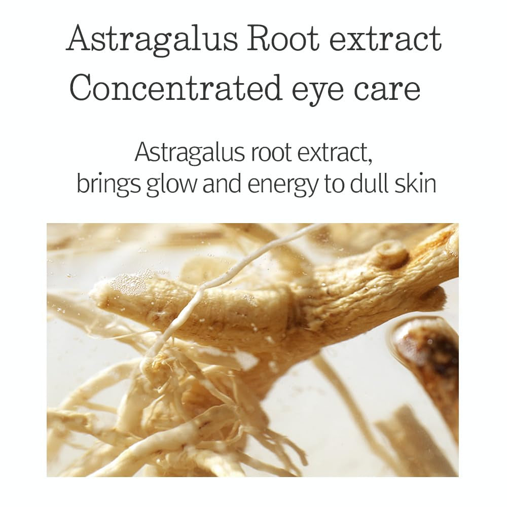 PKY Concentrated Eye Cream 0.84 Fl. Oz., 2-In-1 Care for Wrinkles and Dark Circles with Shea Butter, Astragalus Root, Saponin, and Isoflavonoids for Firm, Radiant Skin