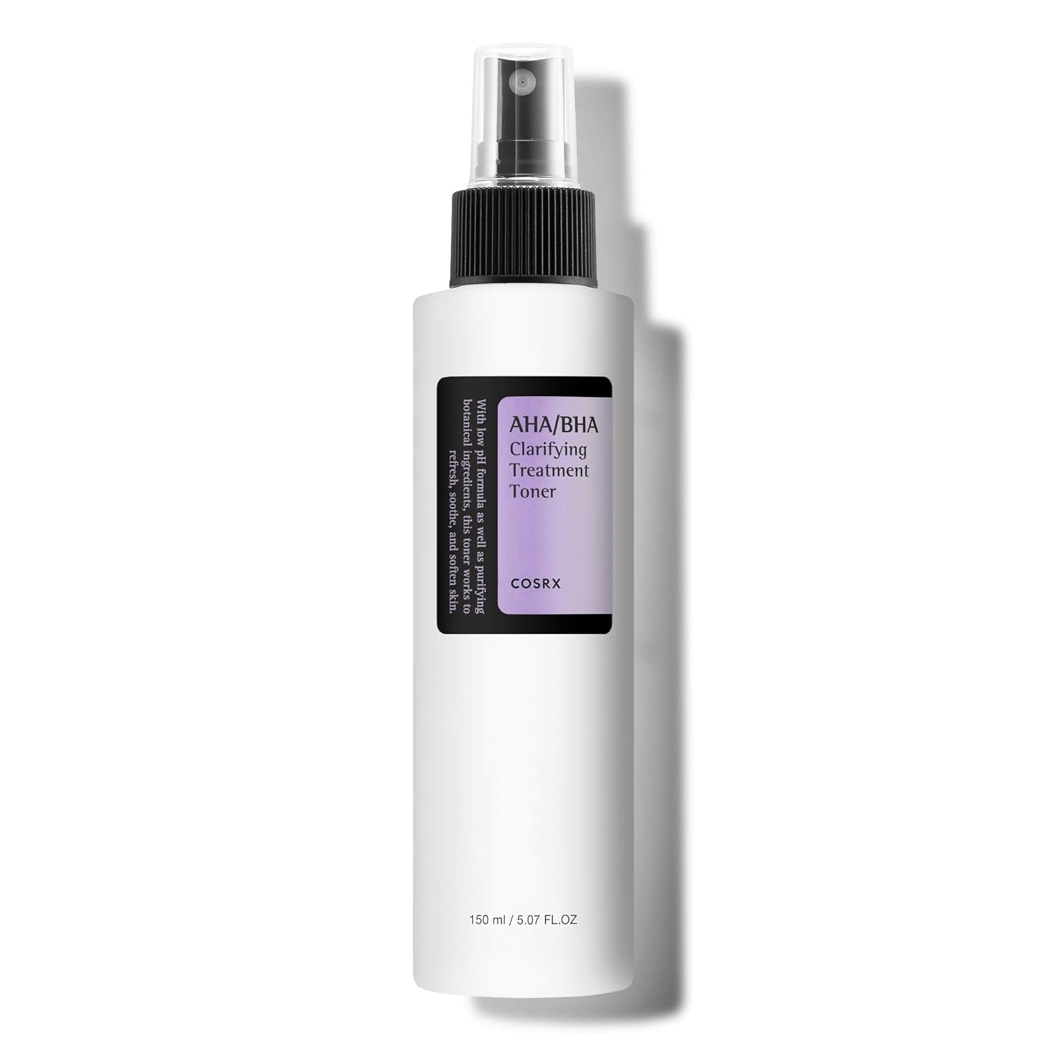 AHA/BHA Treatment Toner 5.07 Fl.Oz/ 150Ml, Facial Exfoliating Spray for Whiteheads, Pores, & Uneven Skin, Korean Toner, Not Tested on Animals, No Parabens, No Sulfates, Korean Skin Care