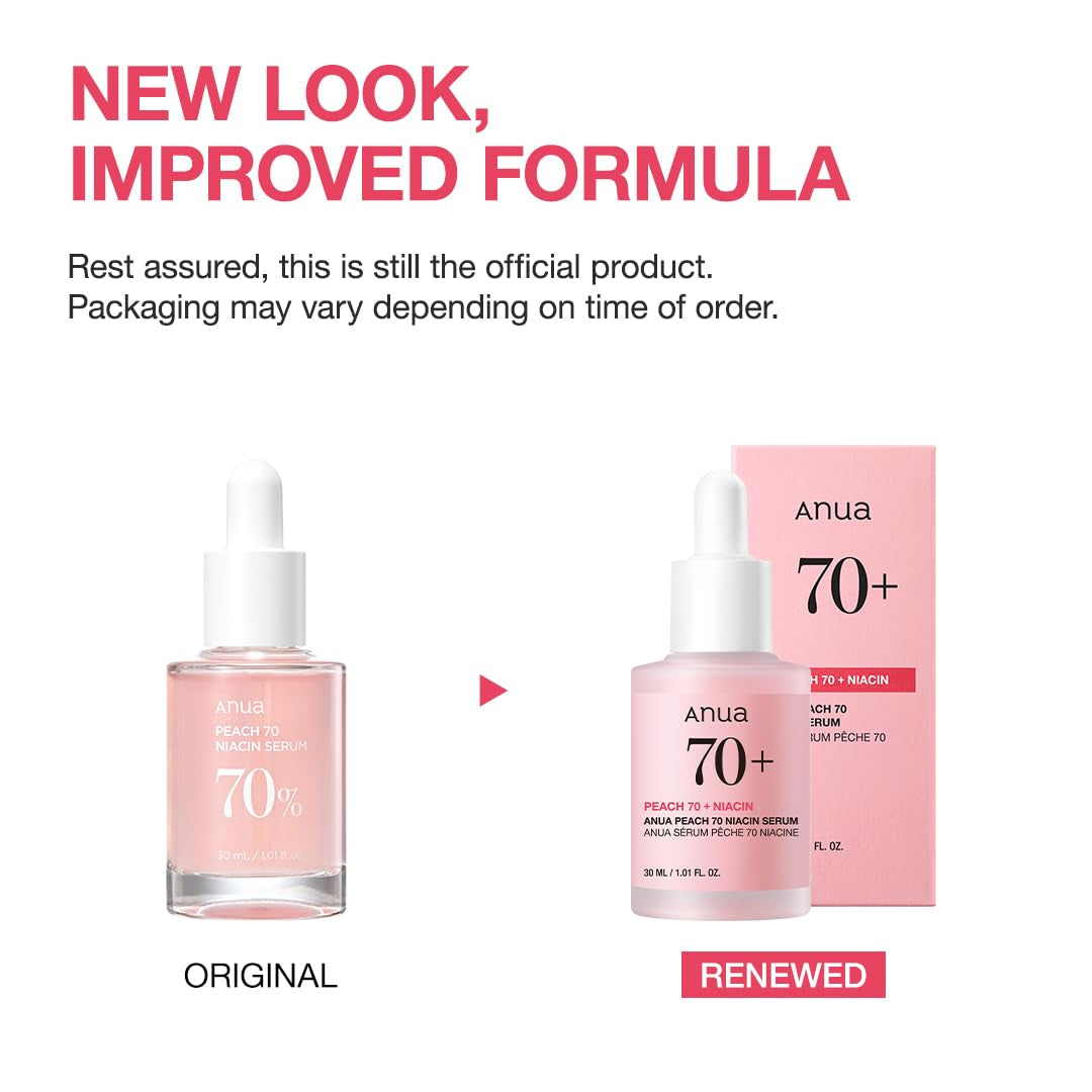 Peach 70 Niacinamide Serum 30Ml / Brightening Hydrating Face Serum/Daily Clean Beauty (1.01 Fl. Oz.)